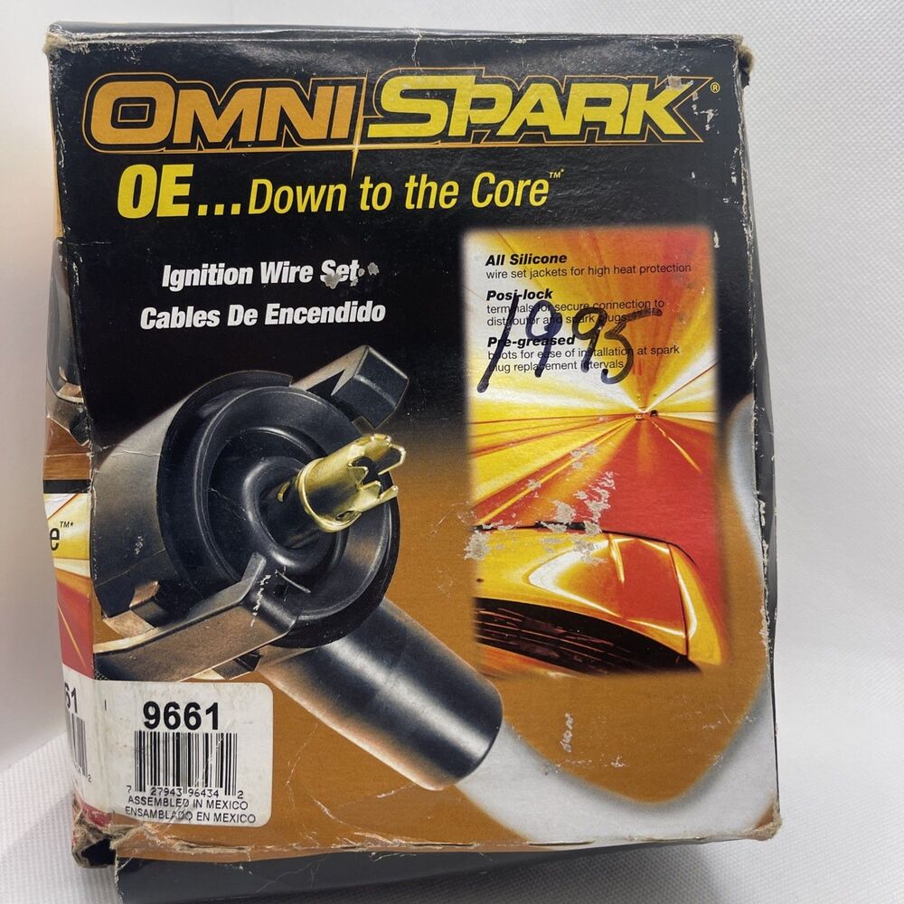Omni Spark Plug Ignition Wire Set (9661) All Silicone, Posi-lock Terminals, New